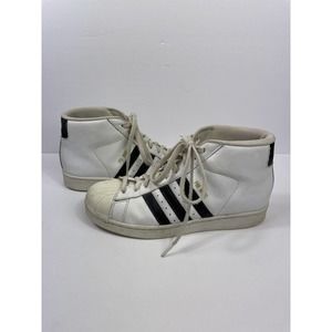 Adidas Pro Model Basketball Shoes Sneakers White Black S85956 Men's 8